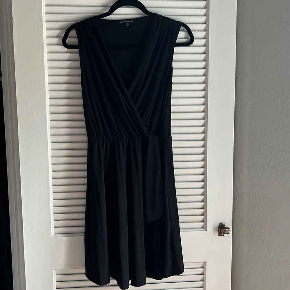Black knee length dress